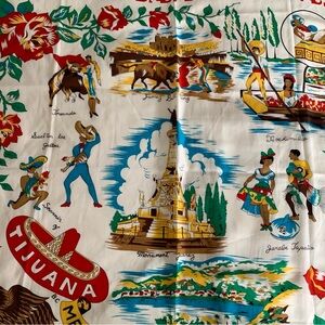 Accessories | Vintage Souvenir Scarf Tijuana Mexico | Poshmark